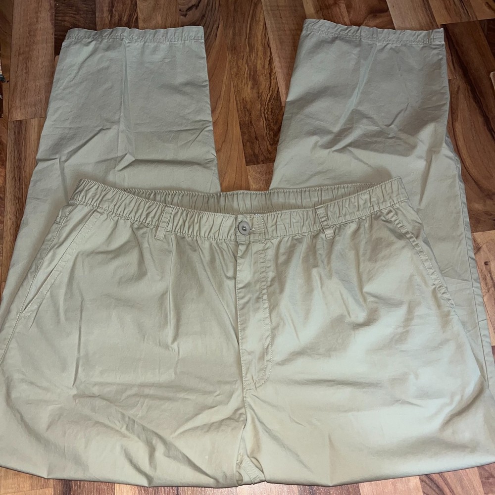 Orton Brothers Khaki Chino Wide Leg Utility Pants Trousers Men's L